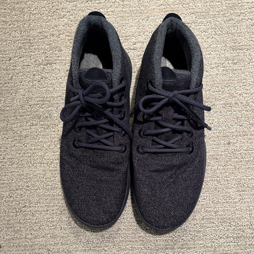 Allbirds Men's Black Wool Runner Mid Mizzle High Top Sneaker